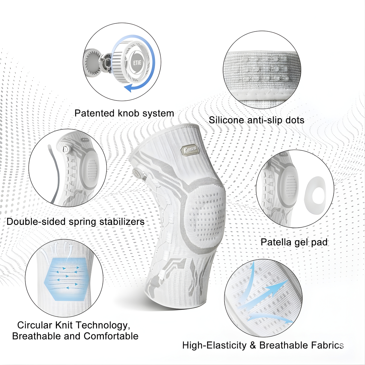 Dial Sleeve™ Smart Knob Knee Brace